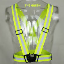 Highlight Reflective Straps Night Work Security Running Cycling Safety Reflective Vest High Visibility Reflective Safety Jacket 2024 - buy cheap