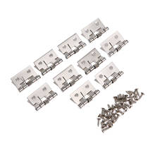 10Pcs Spring Loaded Stainless Steel Butt Hinges for Furniture Cabinet Door Drawer Jewelry Wood Box Decorative Mini Hinge 26*31mm 2024 - buy cheap