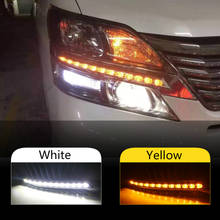 Car 2PCS DRL For Toyota Vellfire 2008 2009 2010 2011 LED DRL Daytime Running Lights Daylight Waterproof Turn Signal 2024 - buy cheap