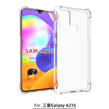 Capa para galaxy a21s ustiya, case protetor, a prova de choque, transparente, tpu, ultra fino, de silicone macio, para samsung galaxy a21s 2024 - compre barato