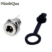 NinthQua 10pcs DC-099 5.5mm x 2.1mm 2.5mm DC Power Jack Socket DC099 Female Panel Mount Connector Metal 5.5*2.1 5.5*2.5 with cap 2024 - buy cheap