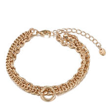 Small Circle 3 layer Chain Bracelets For Women Adjustable Gold Color Bracelet for Women Fashion Jewelry 2021 Wholesale 2024 - buy cheap
