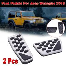 Car Automatic Accelerator Brake Footrest Plates for Jeep Wrangler 2018 Foot Pedals Covers Foot Rest Pads Replacement 2024 - buy cheap