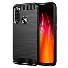 Funda de silicona suave para Xiaomi Redmi Note 8T, carcasa trasera de fibra de carbono cepillado para Redmi Note 8 Pro 8A 2024 - compra barato