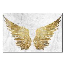 A Pair Of Golden Wings Abstract Oil Painting 100% Handpainted  Modern High Quality On Canvas Wall Art Home Decoration Beautiful 2024 - buy cheap