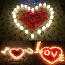 Creative Color Flameless LED Tealight Tea Candles Wedding Light Battery Colorful Lamp Home Party Wedding Birthday Decoration 2024 - buy cheap