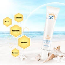 Protetor solar de corpo e facial, protetor solar em creme para proteção da pele, anti-envelhecimento, com óleo hidratante para controle de 25g 2024 - compre barato