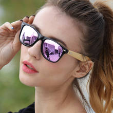 2022 Polarized Wood Bamboo Sunglasses Women Brand Design Mens Real Wooden Arms Sun Glasses Mirrorr Lens Gafas de sol 2024 - buy cheap