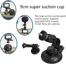 Glass Suction Cup Holder for GoPro Hero 9 8 7 6 5 Action Camera Sports Tripod Mount Sjcam Sj4000 Bracket Accessories 2024 - buy cheap