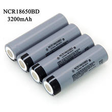 Bateria de lítio recarregável ncr18650bd, 3200mah 18650 3.7v, descarga de 10a para lanterna 2024 - compre barato