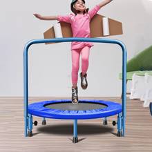 91cm Trampoline with Handle Bar For Children Kids Baby Fitness Indoor/Outdoor Trampoline Bungee Rebounder Jumping Cardio Trainer 2024 - buy cheap