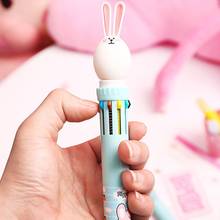 10 Color 0.5mm Cute Cartoon Rabbit Ballpoint Pen Press School  Office Supplies Accessories Stationery Kids Gift 2024 - buy cheap