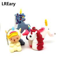 Minions Horse Cartoon Unicorn Pen Drive 8GB 32GB 128MB Pendrive USB Flash Drive 4GB 64GB 16GB Memory Stick Teddy bear 2024 - buy cheap