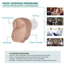 Audífono para sordos, amplificador de sonido ajustable, portátil, para ancianos, 2020 2024 - compra barato