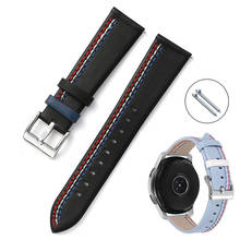 BEAFIRY Fashion Genuine Leather Watch Band 20mm 22mm Watch Strap for Samsung huami amazfit Bracelet Watchbands Black Blue Red 2024 - buy cheap