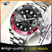 2021 New LIGE Mens Watches Fashion Business Waterproof Quartz Wrist Watch Men Top Brand Luxury Stainless Steel Sport Clock Male 2024 - buy cheap