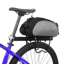 13L сумки для велосипедной стойки, большая емкость, водонепроницаемая велосипедная сумка для горного велосипеда, седельная стойка, сумки для багажника, сумка для багажа, велосипедная сумка 2024 - купить недорого