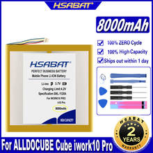 Hsabat-bateria para cube iwork10 pro, 8000mah, para alldocube cube iwork10 pro, tablet, pc 2024 - compre barato