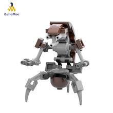 Buildmoc-Mini Robot destructor técnico, Moc-44416, guerra militar, bloques de construcción, Robot inteligente, modelo, juguete para niños, regalo 2024 - compra barato