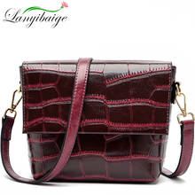 LANYIBAIGE Bew Stone Pattern Ladies Bag High Quality Leather Top Layer Cowhide Shoulder Bag Female Designer Brand Crossbody Bag 2024 - buy cheap