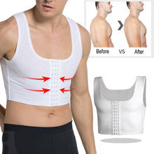 Men Shapewear Vest Male Control Chest Shapers Vest Tops Sexy Men Posture Corrector Compression Shirt Corset Fitness Vest 2024 - buy cheap