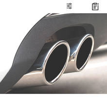 Глушитель для автомобиля BMW F10 F11 F07 E12 E28 E34 E60 E61Car, глушитель из нержавеющей стали, выхлопная труба для выхлопной трубы в форме автомобиля, pip 2024 - купить недорого
