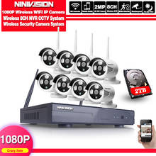 8CH CCTV System Wireless 1080P NVR 8PCS 2.0MP IR Outdoor P2P Wifi IP CCTV Security Camera System Surveillance Kit 2TB HDD 2024 - buy cheap