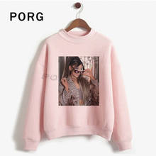 Ariana Grande O-Neck Harajuku Hoodies Women Aesthetic Punk Oversized Pullover Graphic Streetwear Polerones Mujer 2019 Sweatshirt 2024 - buy cheap