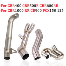 Motorcycle Exhaust For Honda CBR500 CBR400 CB500F CBR500R CBR600RR F5 CBR 1000 CBR1000RR CB900 CB919 PCX150 PCX125 Muffler 2024 - buy cheap