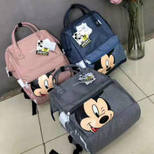 Disney-mochila de Mickey mouse para hombre y mujer, bolsa de viaje multifunción de gran capacidad, resistente al agua, para pañales 2024 - compra barato