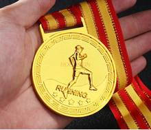 Металлическая медаль, городской марафон, школьный игровая медаль, металлическая медаль для бега по пересеченной местности, медаль 2020 2024 - купить недорого