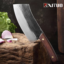 XITUO-cuchillo de cocina hecho a mano de acero al carbono para chef, utensilio para cortar carne, arte, hueso cortado, accesorios de cocina 2024 - compra barato