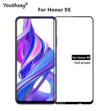 1PCS For Huawei Honor 9X Glass Screen Protector  2.5D Full Glue Coverage Protective Film For Honor 9X Glass for Honor 9X Film 2024 - buy cheap
