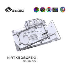 Bykski Gpu Water Block use for NVIIDIA RTX 3080 Founder Edition Original Version GPU Card/Full Cover Copper Radiator Block 2024 - buy cheap