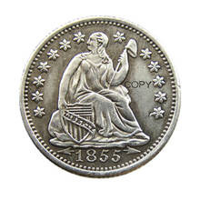 USA 1855-P-O Liberty Seated Half Dime Copy Coins 2024 - buy cheap