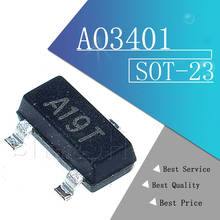 Smd sot-23 ao3401 mos transistor / transistor 3a com 10 peças 2024 - compre barato