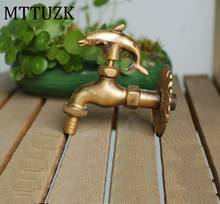 Outdoor Decorativ Garden Faucet Animal Shape Bibcock Antique Brass Dolphin Tap For Washing Mop/Garden Watering Animal Faucet 2024 - buy cheap