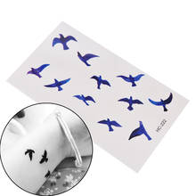 1 Sheet Stickers Waterproof Bird Design Remove Fake Tattoo Sticker Body Art Flash Temporary Tattoos Stickers For Men Women 2024 - buy cheap