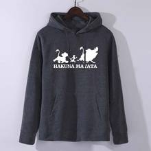 The Lion King Hakuna Matata Hoodies Sweatshirts Men Simba Pumbaa Timon Hooded Hoodie 2019 Winter Autumn Movie Cartoon Sportswear 2024 - buy cheap