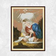 Madonna and the Son Patterns Counted Cross Stitch kit Sale DMC Cotton Thread Embroidery DIY Handmade Home Decoration 2024 - buy cheap