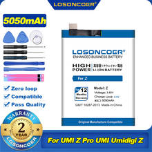 100% Original LOSONCOER 5050mAh Battery for UMI Z Pro UMI Umidigi Z Battery Free Tools 2024 - buy cheap