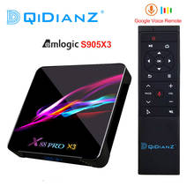 ТВ-приставка x88 pro Amlogic S905x3, Android TV Box HD 8K, Android 9,0, Smart TV Box X88Pro X3 PK HK1 Box X3 X96 AIR H96 MAX X3 2024 - купить недорого