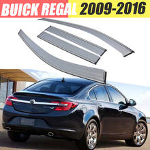 Buick regal/guarda de chuva, viseira para janela de chuva, antifumaça, 4 peças, 1 conjunto, 2009-2017 2024 - compre barato