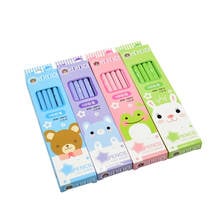 Lápiz de madera estándar Kawaii Smile Bear, herramienta de dibujo y escritura, papelería escolar, 96 Uds. 2024 - compra barato