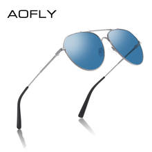 AOFLY BRAND DESIGN Men's Sunglasses Polarized Metal Frame Vintage Pilot Fishing Sun Glasses Women Male oculos de sol masculino 2024 - buy cheap