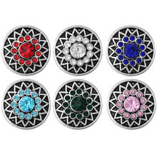 10 botões de encaixe para joias com strass mini botões de encaixe 12mm pulseira de encaixe para mulheres zl089 2024 - compre barato