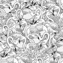 AZSG Flamingo Background Clear Stamps For Scrapbooking DIY Clip Art /Card Making Decoration Stamps Crafts 2024 - buy cheap
