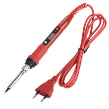 Hot 220V 80W Lcd Electric Soldering Iron 908S Adjustable Temperature Solder Iron with Quality Soldering Iron Tips and Kits Eu 2024 - buy cheap