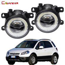 2 Pieces Car Left + Right Fog Light Assembly LED Angel Eye DRL Daytime Running Light 30W 8000LM 12V For Fiat Sedici 2009-2016 2024 - buy cheap