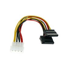 2 шт./лот разветвитель кабеля питания SATA 4-контактный на последовательный 15-контактный Y-образный разветвитель для жесткого диска IDE Кабели питания Кабель-адаптер 2024 - купить недорого